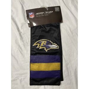 Little Earth Productions Jersey Scarf Baltimore Ravens Black Zip Pocket NFL